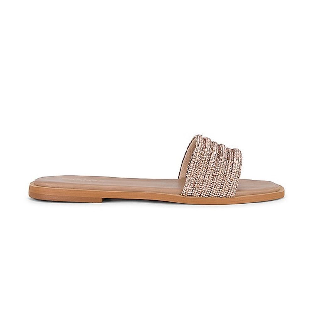 Kaanas Embellished Almond Centenary Slide Sandals Size 9